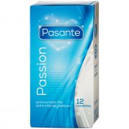Pasante Passion Ribbed Condoms 12 pcs