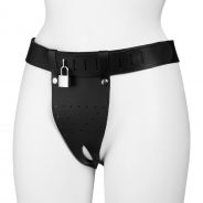 Rimba Leather Chastity Belt for Women Open Front M/L