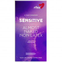 RFSU Sensitive Almost Naked Latex-Free Condoms 6 pcs.  1