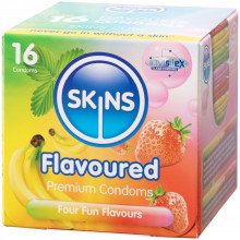 Skins Assorted Flavoured Condoms 16 Pack  1