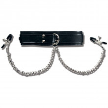 Sportsheets Leather Collar with Leash  1