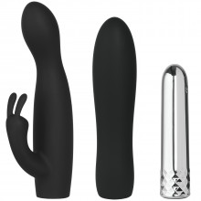Sinful Double Trouble Rechargeable Rabbit and Wand Bullet Vibrator Set product image 1