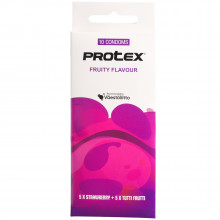 Protex Fruity Flavour Strawberry & Tutti Frutti Condoms 10 pcs Product picture 1