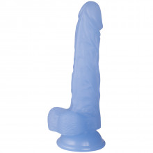 Baseks Jellies Realistic Small Blue Dildo with Suction Cup 20 cm