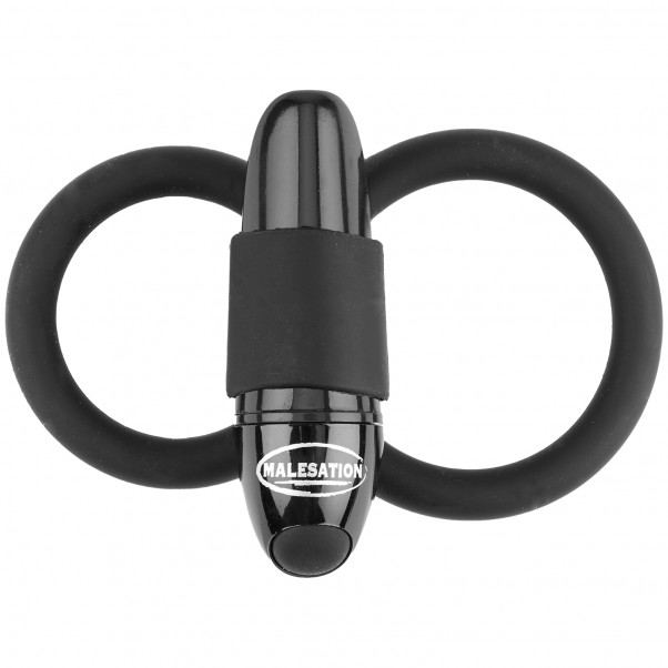Malesation Double Cock Ring with Vibrator  1