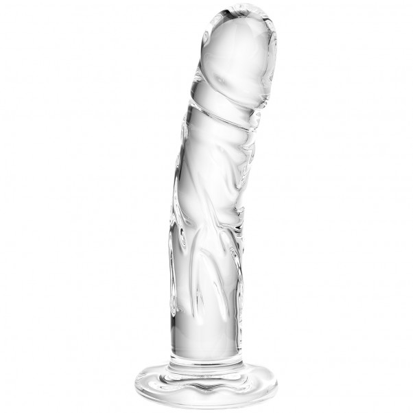 Sex Glass Dildos & Wands Curved & Textured Glass Dildos Adam & Eve...