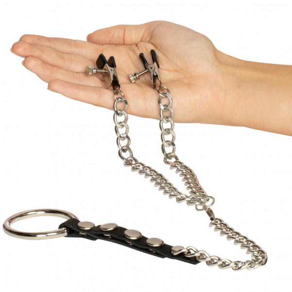 Spartacus Cock Ring with Nipple Clamps product packaging image 50