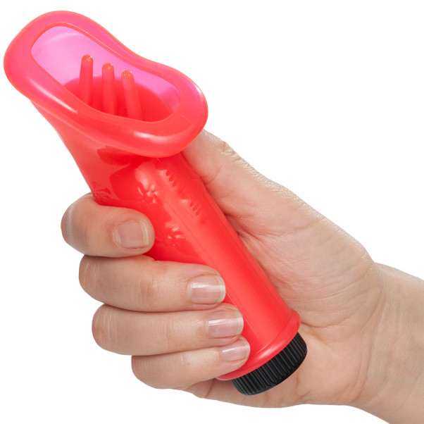 Climactic Climaxer Clitoral Vibrator product held in hand 50