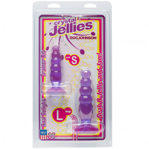 Doc Johnson Crystal Jellies Anal Delight Trainer Set  2