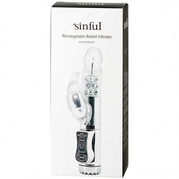 Sinful Rechargeable Rabbit Vibrator product packaging image 90