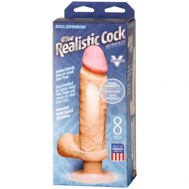 Doc Johnson The Realistic Cock UR3 Vibrating Dildo 20 cm  10