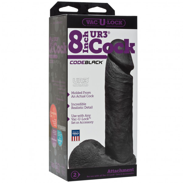 Vac-U-Lock CodeBlack Realistic Penis 20 cm  3