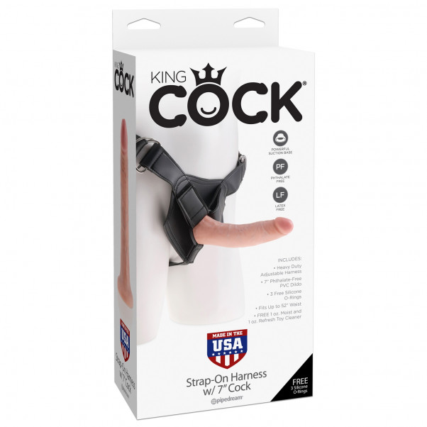 King Cock Harness with Dildo 18 cm