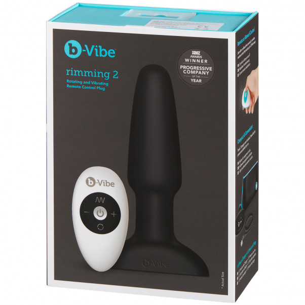B-Vibe Remote Control Rimming Plug product packaging image 90