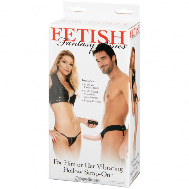 Fetish Fantasy Hollow Strap-on Vibrator Skin-coloured product packaging image 90