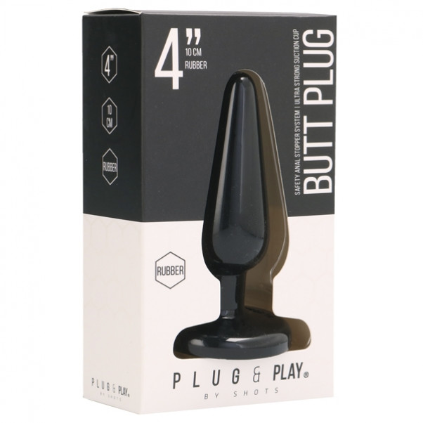 Plug and Play Rubber Butt Plug Medium