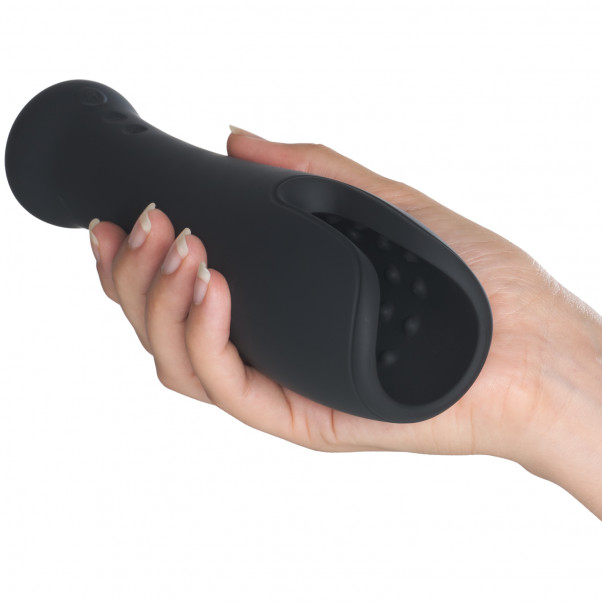 Sinful Deluxe Rechargeable Penis Vibrator Product picture with hand 50