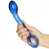 Spartacus Blown Glass G-spot Dildo product held in hand 50